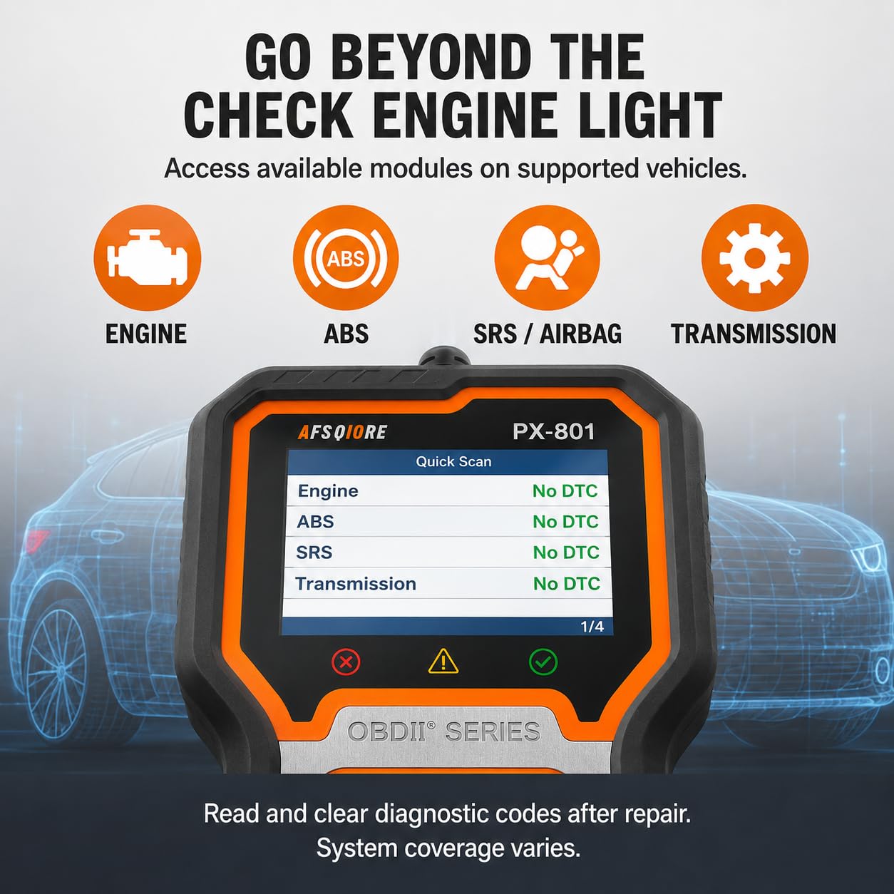 確認用です Amazon.com: OBD2 Scanner Check Engine Light Car Code Reader Clear